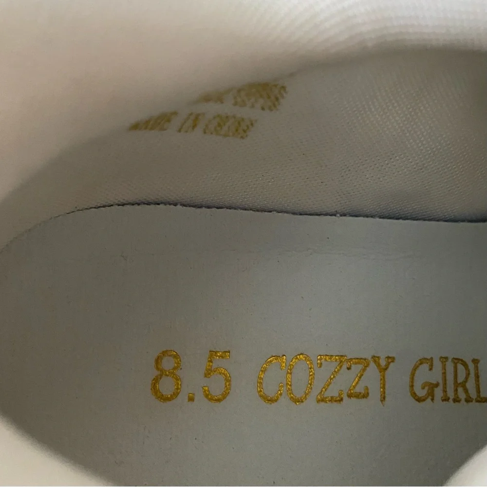 Cozzy Girl Coachel Women’s Woven Knit Chunky Wedge Platform Fashion Sneakers